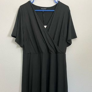 41 Hawthorn Elisse Surplice Dress Stitch Fix Black 1X